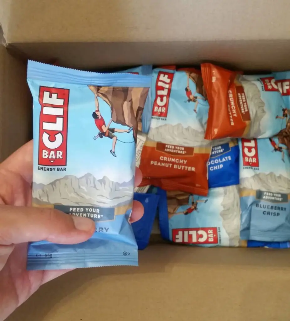 Ma commande chez Alltricks remplie de Clif BAR