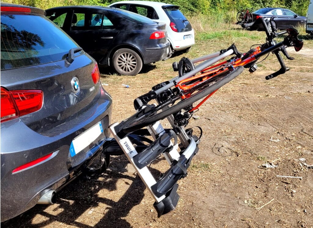 Porte-bagages d'attelage de vélo BV 4 pour voiture, Benin