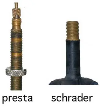 Les différences entre les valves Presta et Schrader pour gonfler un pneu de vélo