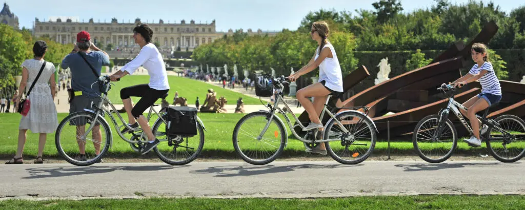 Les jardins de Versailles à vélo