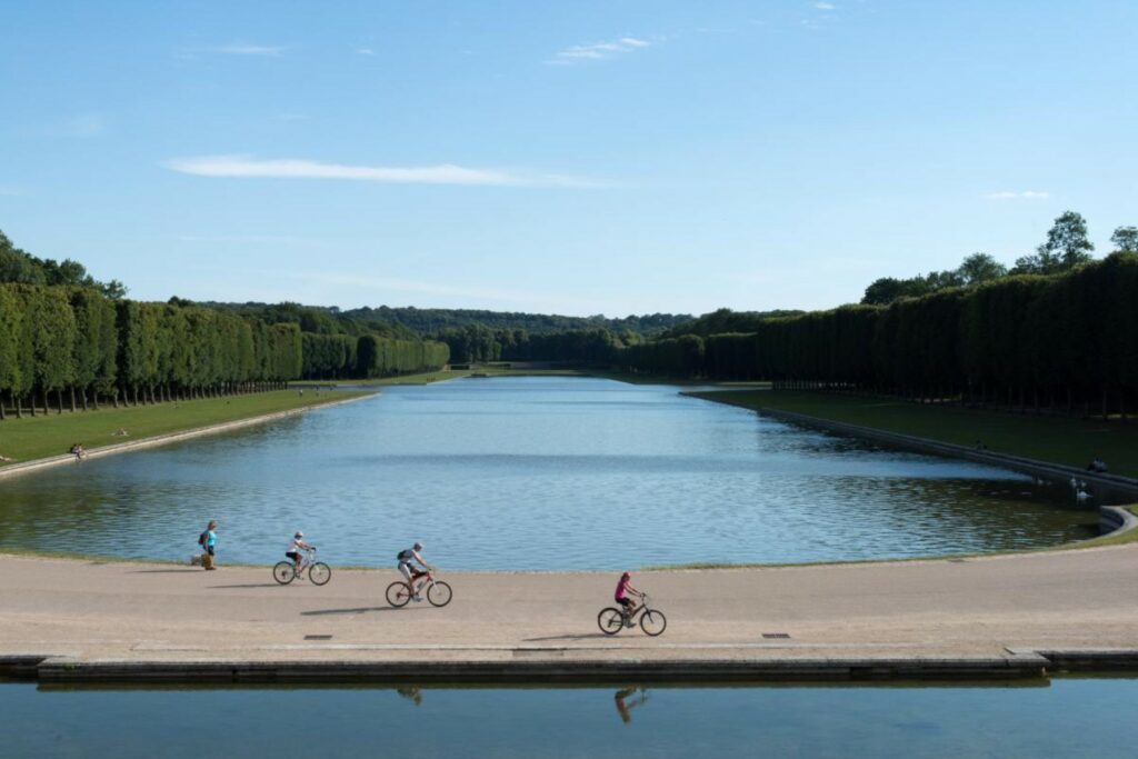 vélo dans les jardins de Versailles