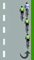 Le cycliste blanc se retrouve leader du peloton