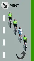 Le cycliste blanc remonte le peloton