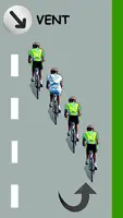 Le cycliste blanc est juste derrière le leader