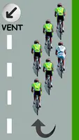 Le cycliste blanc descend juste derrière lui
