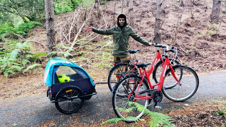 Parka Imperméable Basil Mosse Femme - Vêtement pluie vélo - Vélotafeur