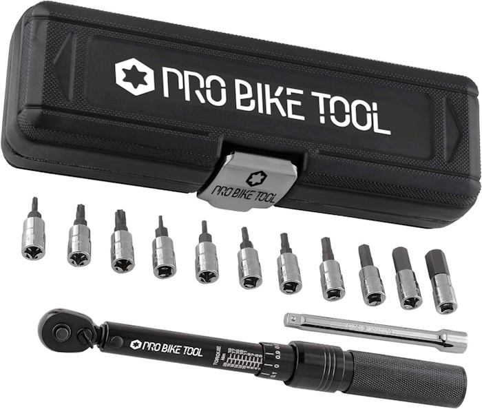 Clé Dynamométrique PRO BIKE TOOL 1/4", Clé de Torsion 2-20 Nm