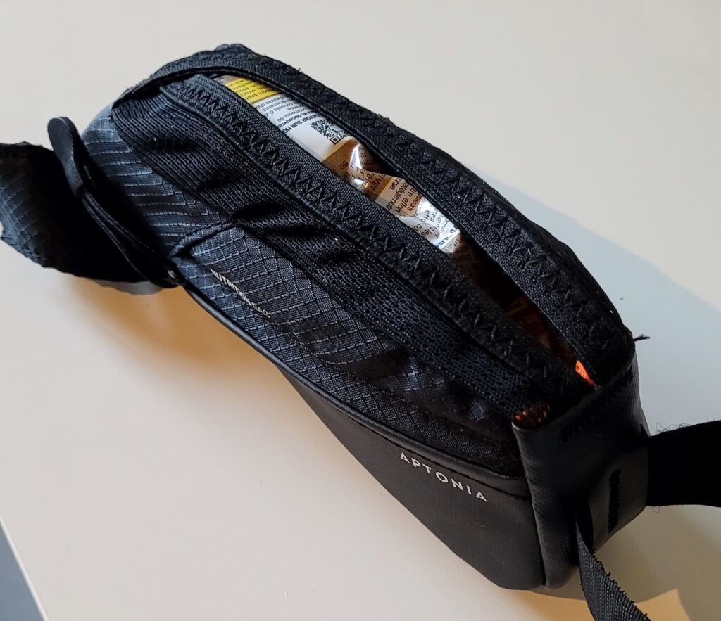 4 gels dans la sacoche de nutrition