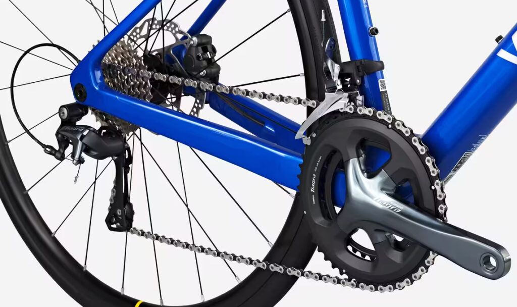 Zoom sur la transmission en Shimano Tiagra