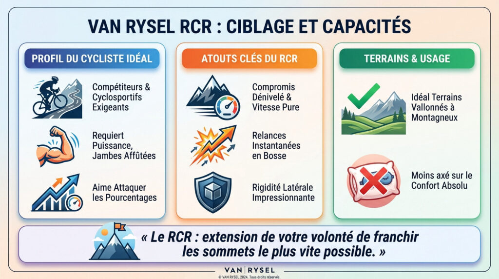 Infographie pour comprendre le Van Rysel RCR