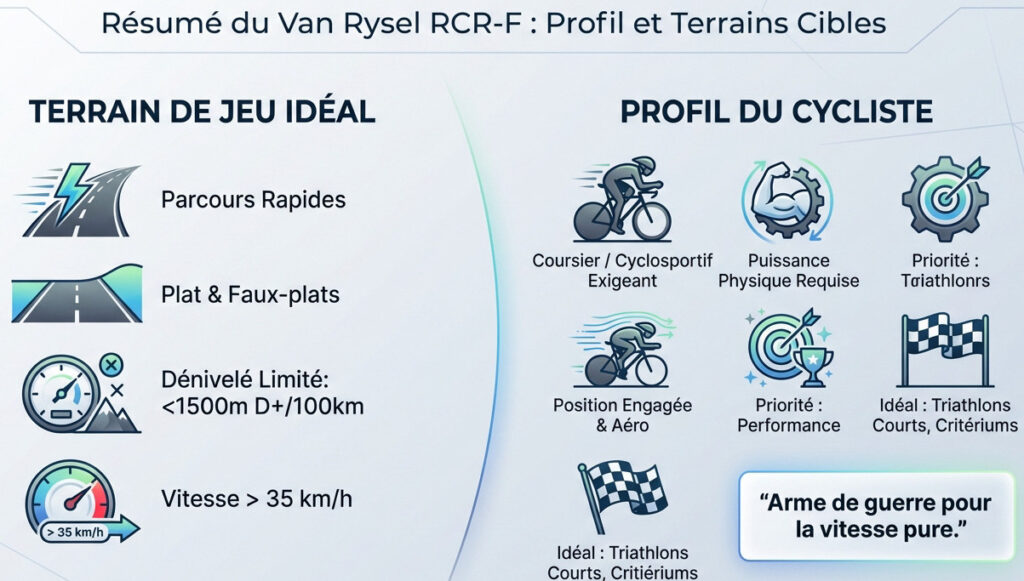 Infographie pour comprendre le vélo Van Rysel RCR-F