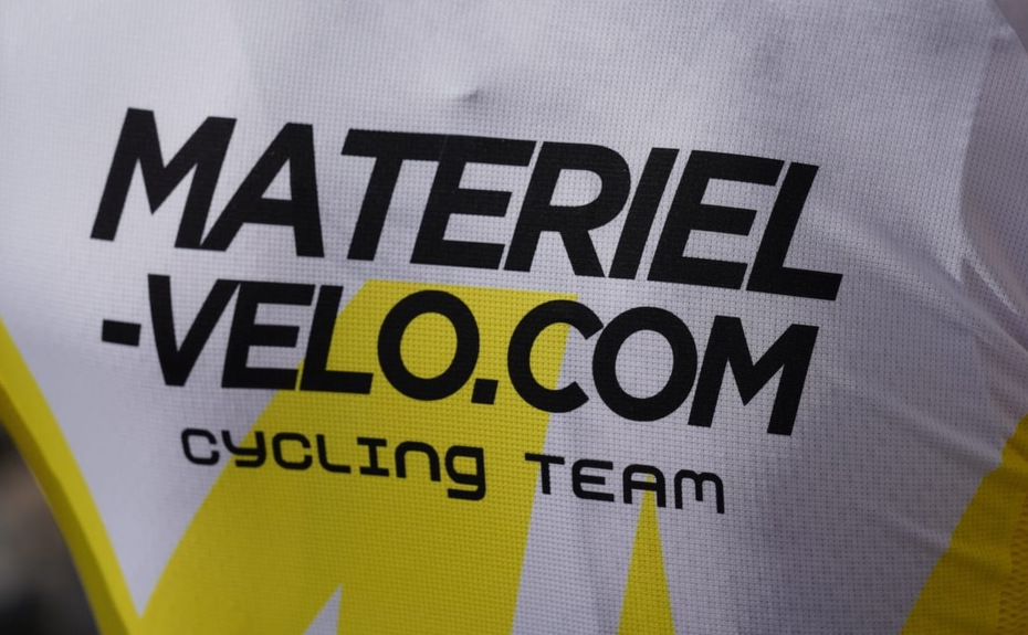 Logo materiel-velo.com sur du tissu